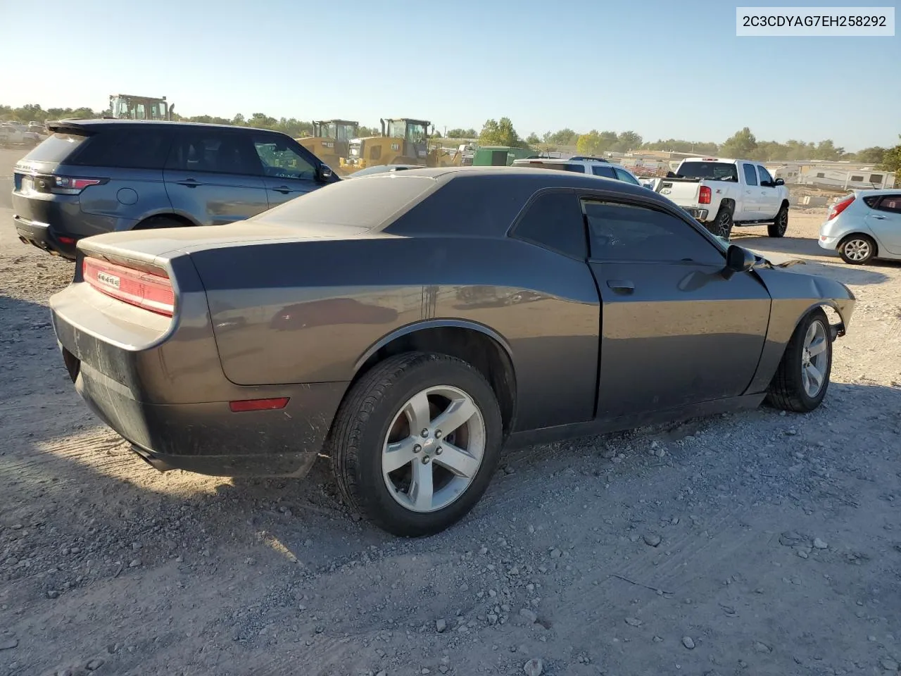 2C3CDYAG7EH258292 2014 Dodge Challenger Sxt