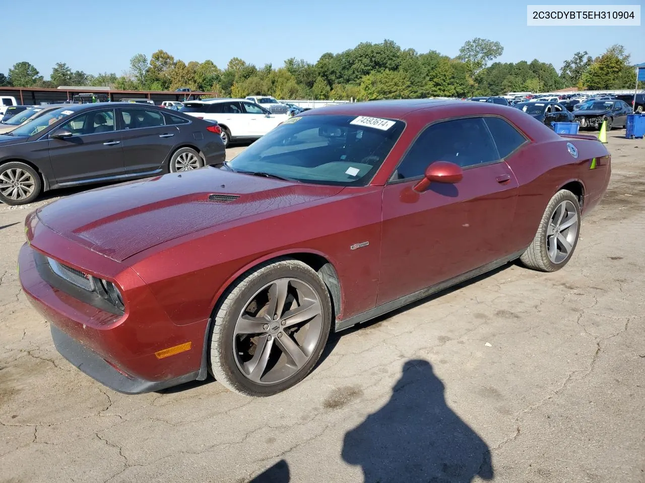 2014 Dodge Challenger R/T VIN: 2C3CDYBT5EH310904 Lot: 74593614