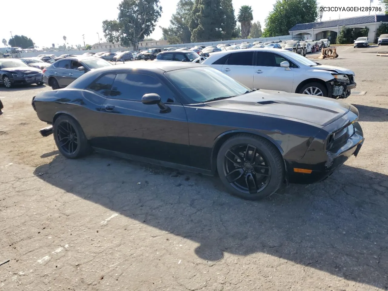 2014 Dodge Challenger Sxt VIN: 2C3CDYAG0EH289786 Lot: 74804674