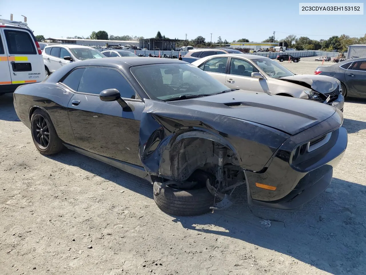 2014 Dodge Challenger Sxt VIN: 2C3CDYAG3EH153152 Lot: 74821454