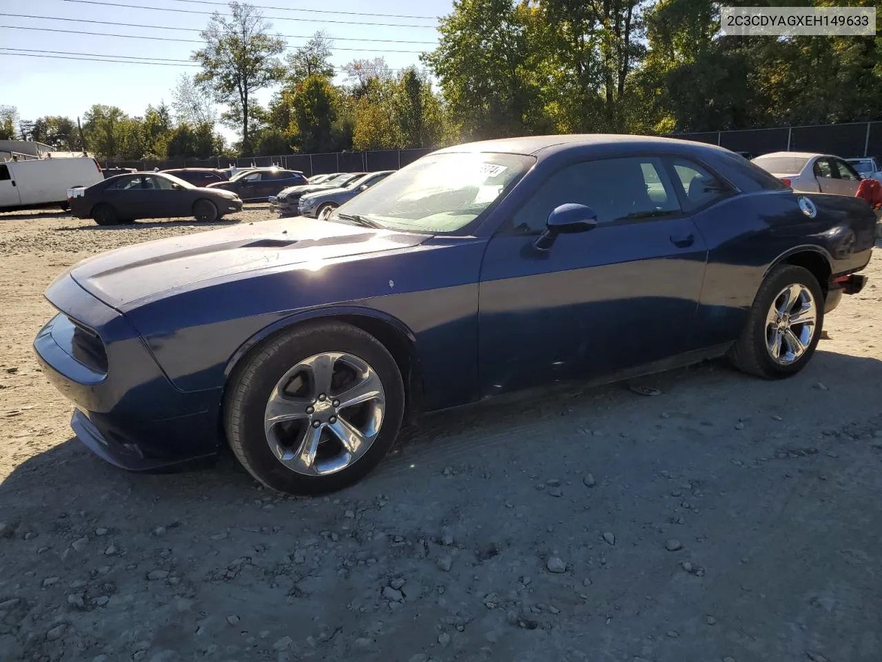 2014 Dodge Challenger Sxt VIN: 2C3CDYAGXEH149633 Lot: 75196874