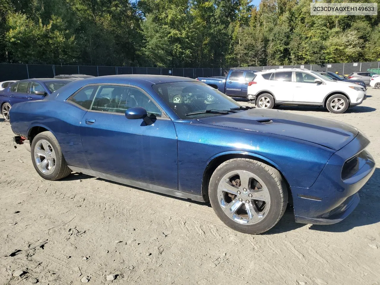 2C3CDYAGXEH149633 2014 Dodge Challenger Sxt