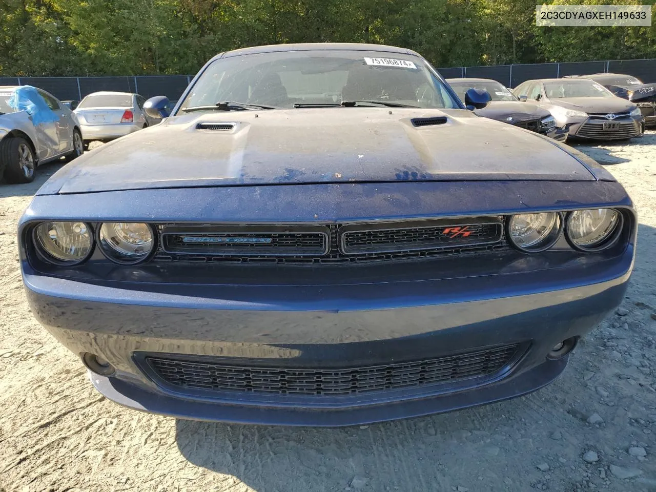 2014 Dodge Challenger Sxt VIN: 2C3CDYAGXEH149633 Lot: 75196874