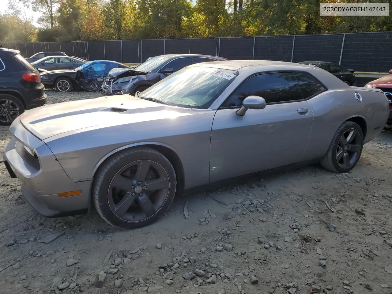 2014 Dodge Challenger Sxt VIN: 2C3CDYAG3EH142443 Lot: 75846514