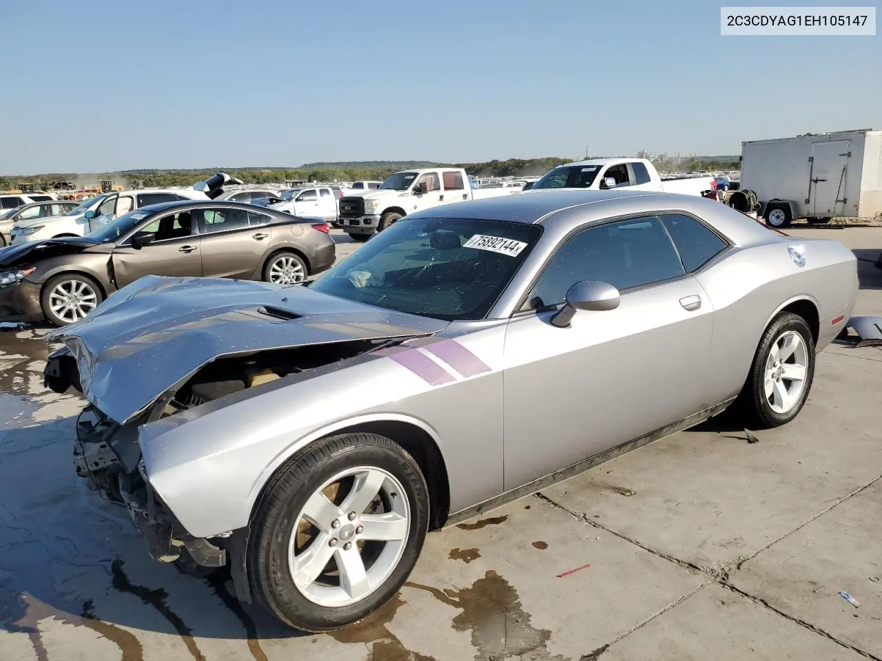 2C3CDYAG1EH105147 2014 Dodge Challenger Sxt