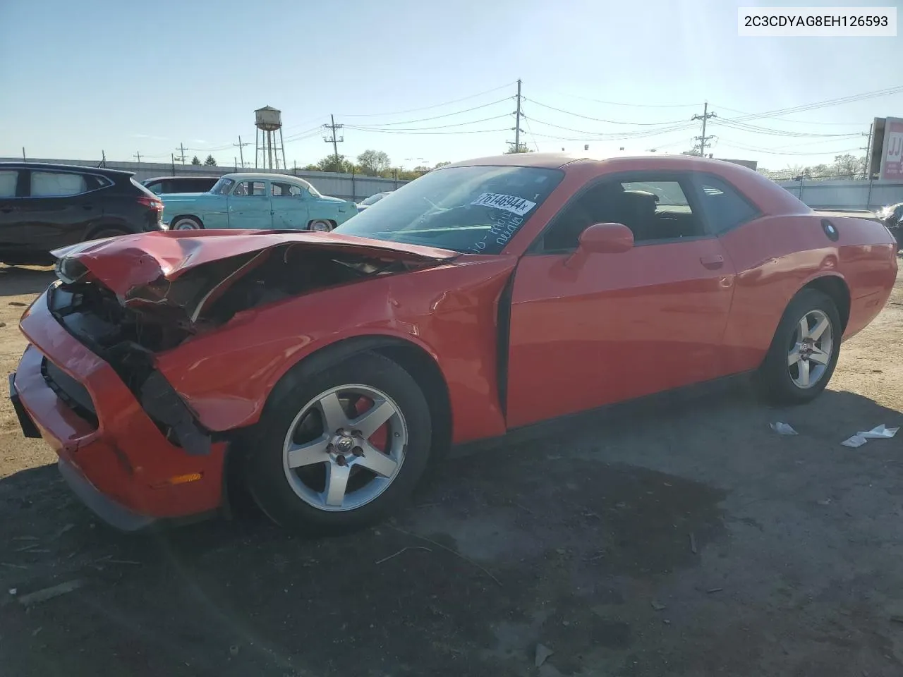 2014 Dodge Challenger Sxt VIN: 2C3CDYAG8EH126593 Lot: 76146944