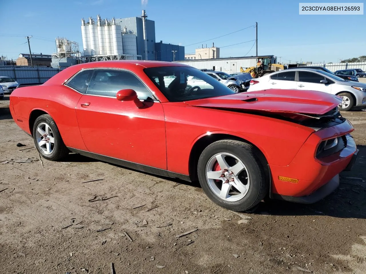 2014 Dodge Challenger Sxt VIN: 2C3CDYAG8EH126593 Lot: 76146944