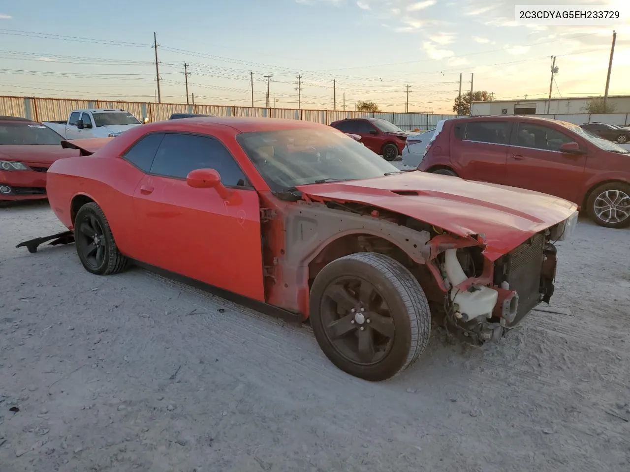 2C3CDYAG5EH233729 2014 Dodge Challenger Sxt