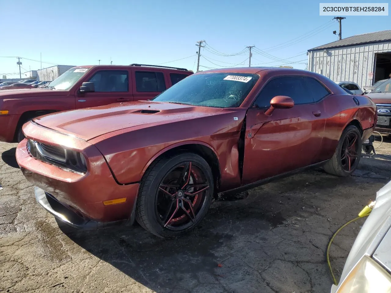 2014 Dodge Challenger R/T VIN: 2C3CDYBT3EH258284 Lot: 77003374