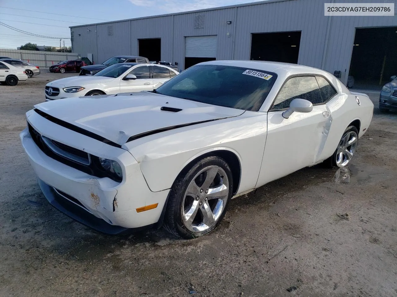 2014 Dodge Challenger Sxt VIN: 2C3CDYAG7EH209786 Lot: 80151564