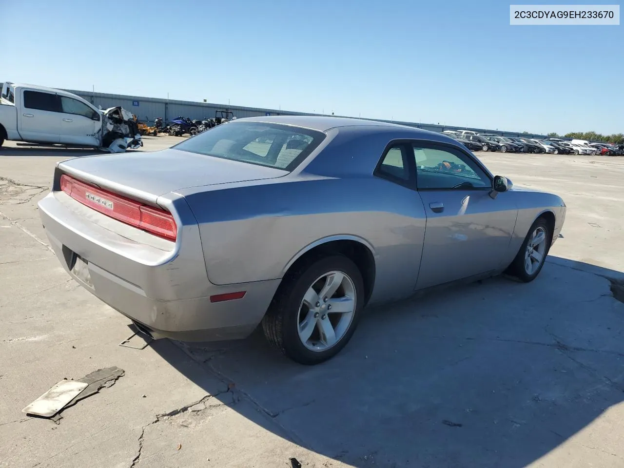 2014 Dodge Challenger Sxt VIN: 2C3CDYAG9EH233670 Lot: 80458274