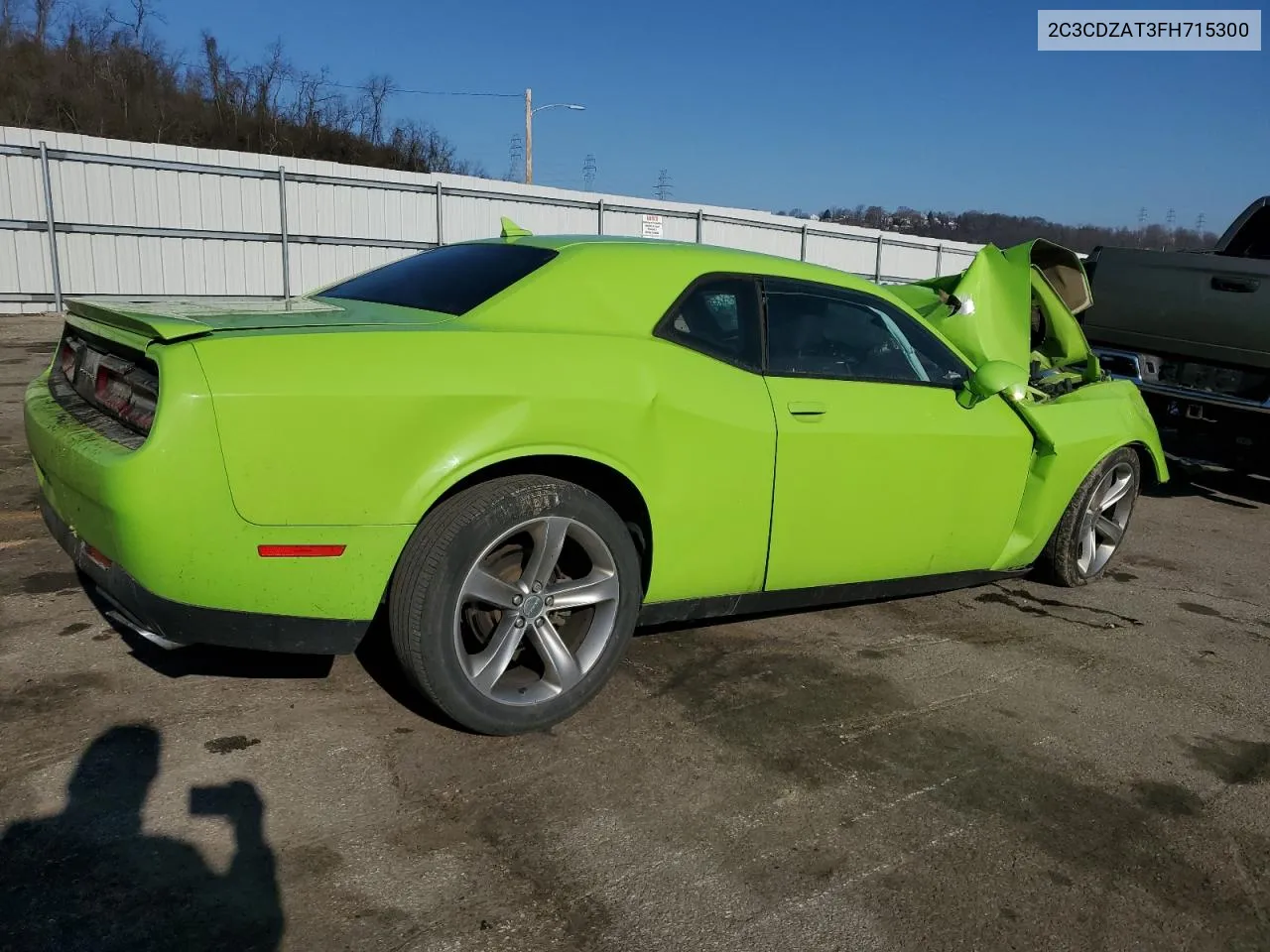 2C3CDZAT3FH715300 2015 Dodge Challenger Sxt