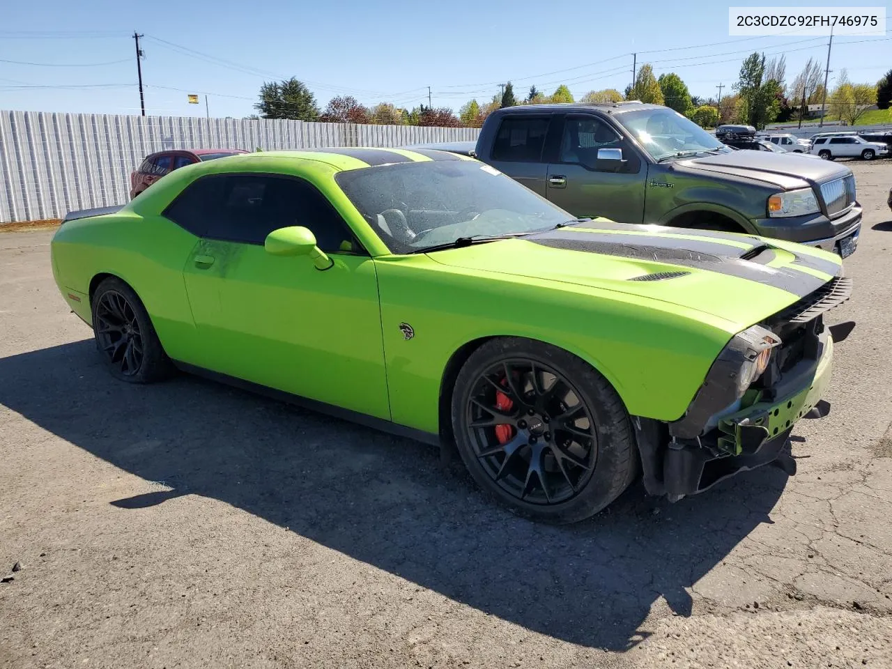 2C3CDZC92FH746975 2015 Dodge Challenger Srt Hellcat