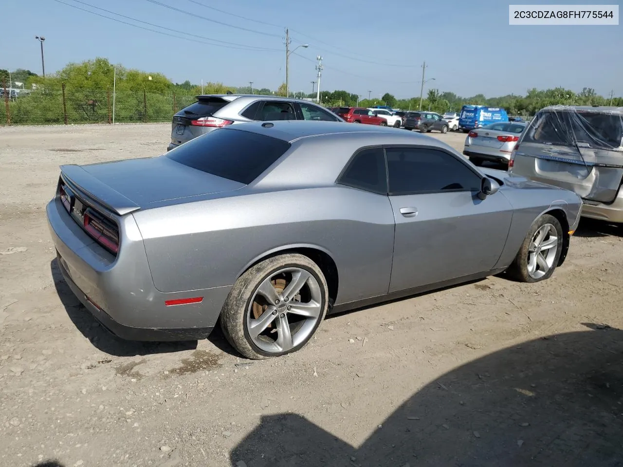 2015 Dodge Challenger Sxt VIN: 2C3CDZAG8FH775544 Lot: 54788004