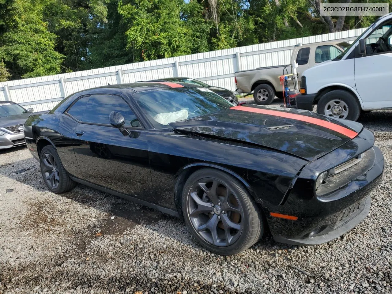 2015 Dodge Challenger Sxt Plus VIN: 2C3CDZBG8FH740081 Lot: 57336204