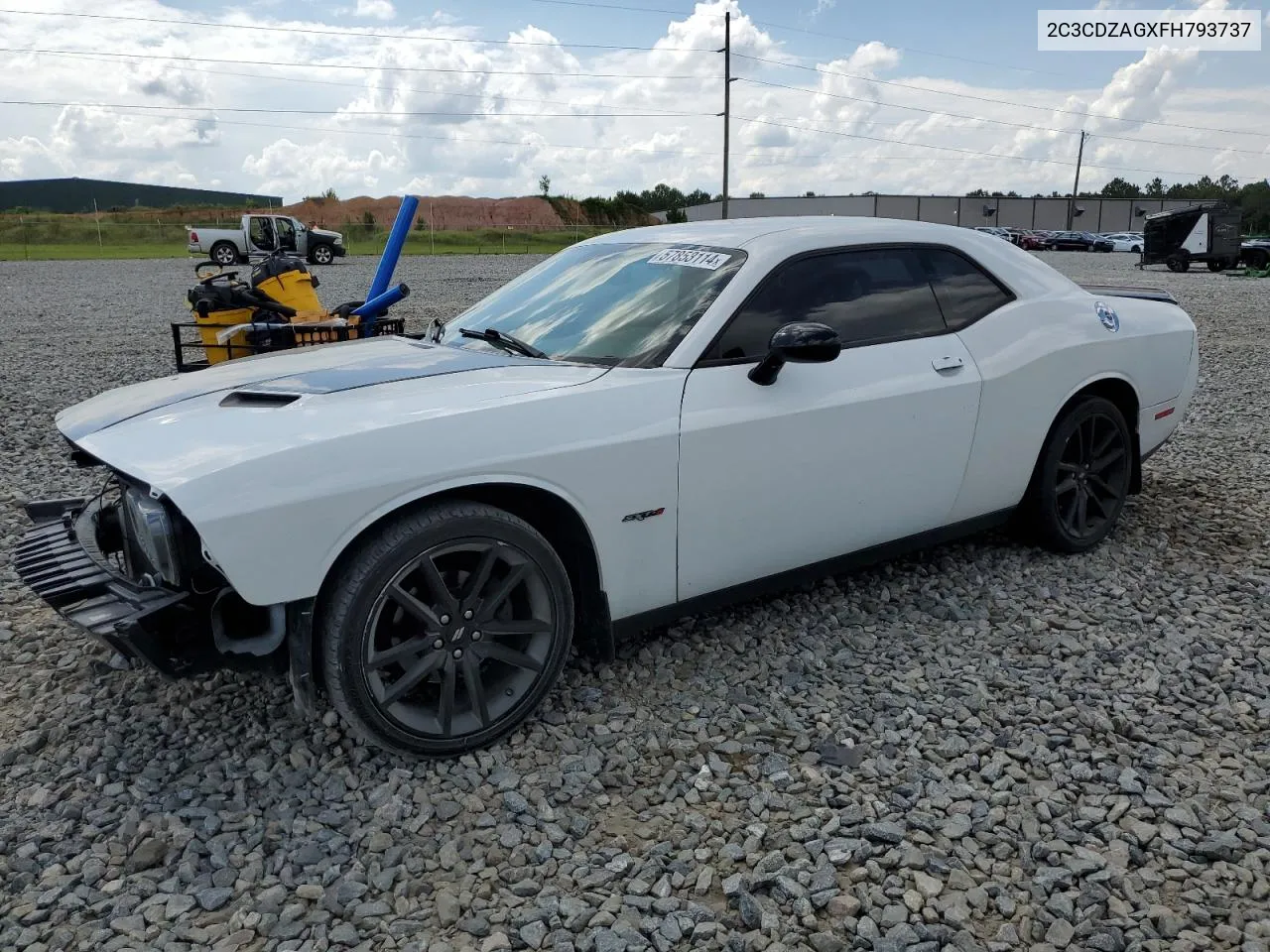 2015 Dodge Challenger Sxt VIN: 2C3CDZAGXFH793737 Lot: 57853114