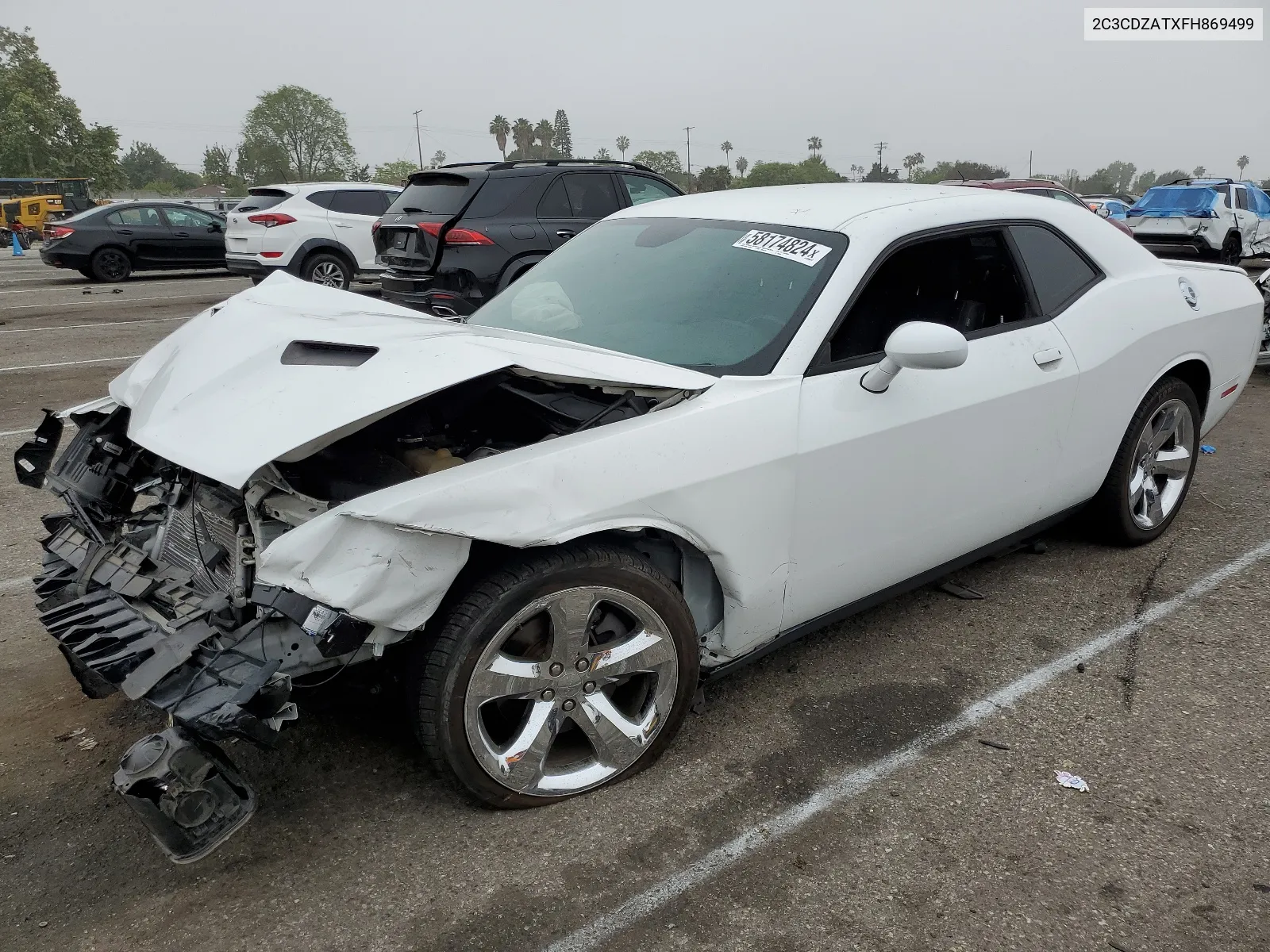 2015 Dodge Challenger Sxt VIN: 2C3CDZATXFH869499 Lot: 58174824