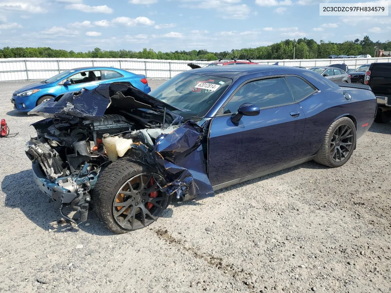 2015 Dodge Challenger Srt Hellcat VIN: 2C3CDZC97FH834579 Lot: 62012814