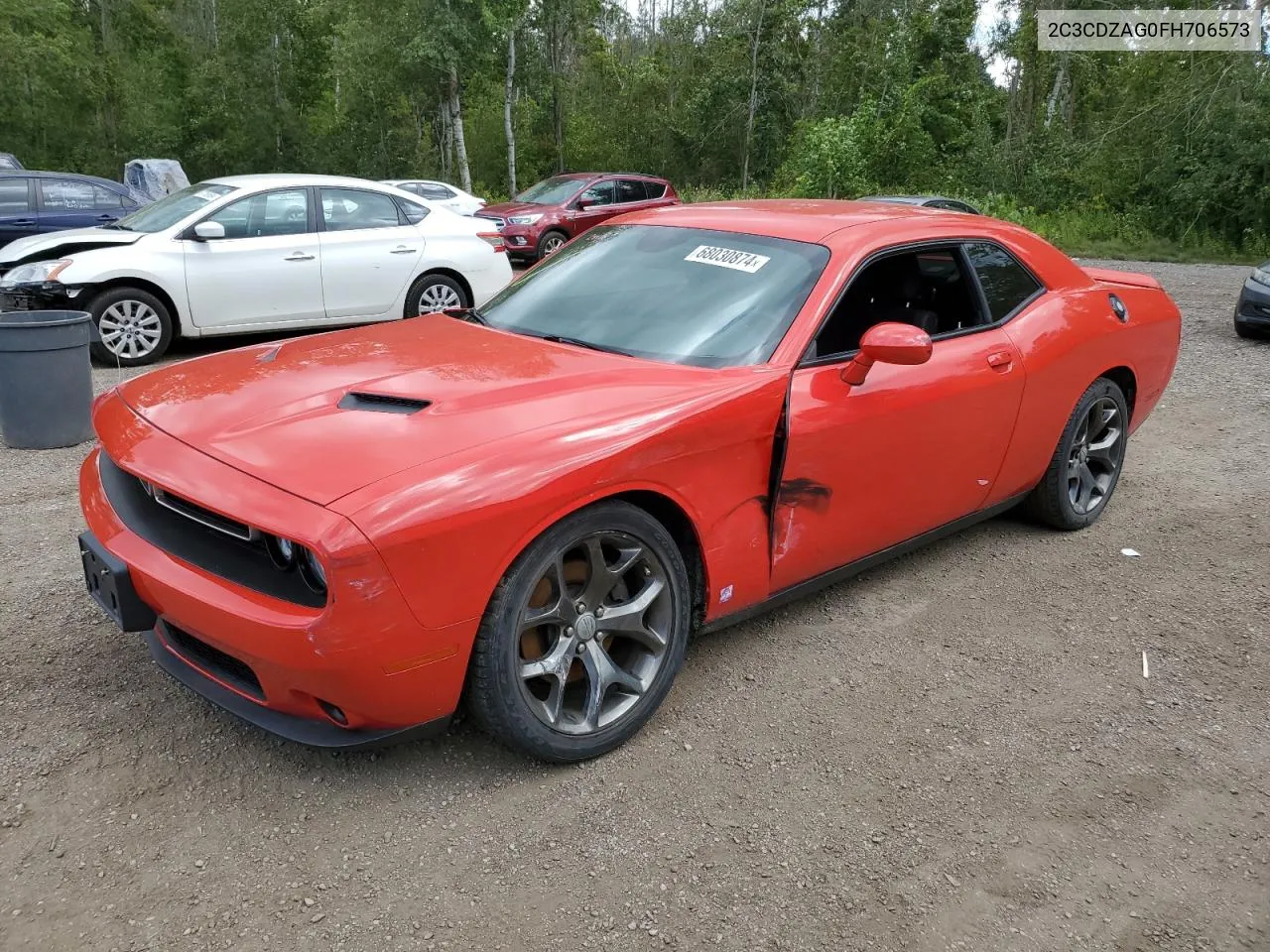 2015 Dodge Challenger Sxt VIN: 2C3CDZAG0FH706573 Lot: 68030874