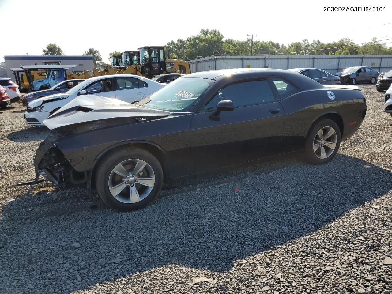 2015 Dodge Challenger Sxt VIN: 2C3CDZAG3FH843104 Lot: 68141284