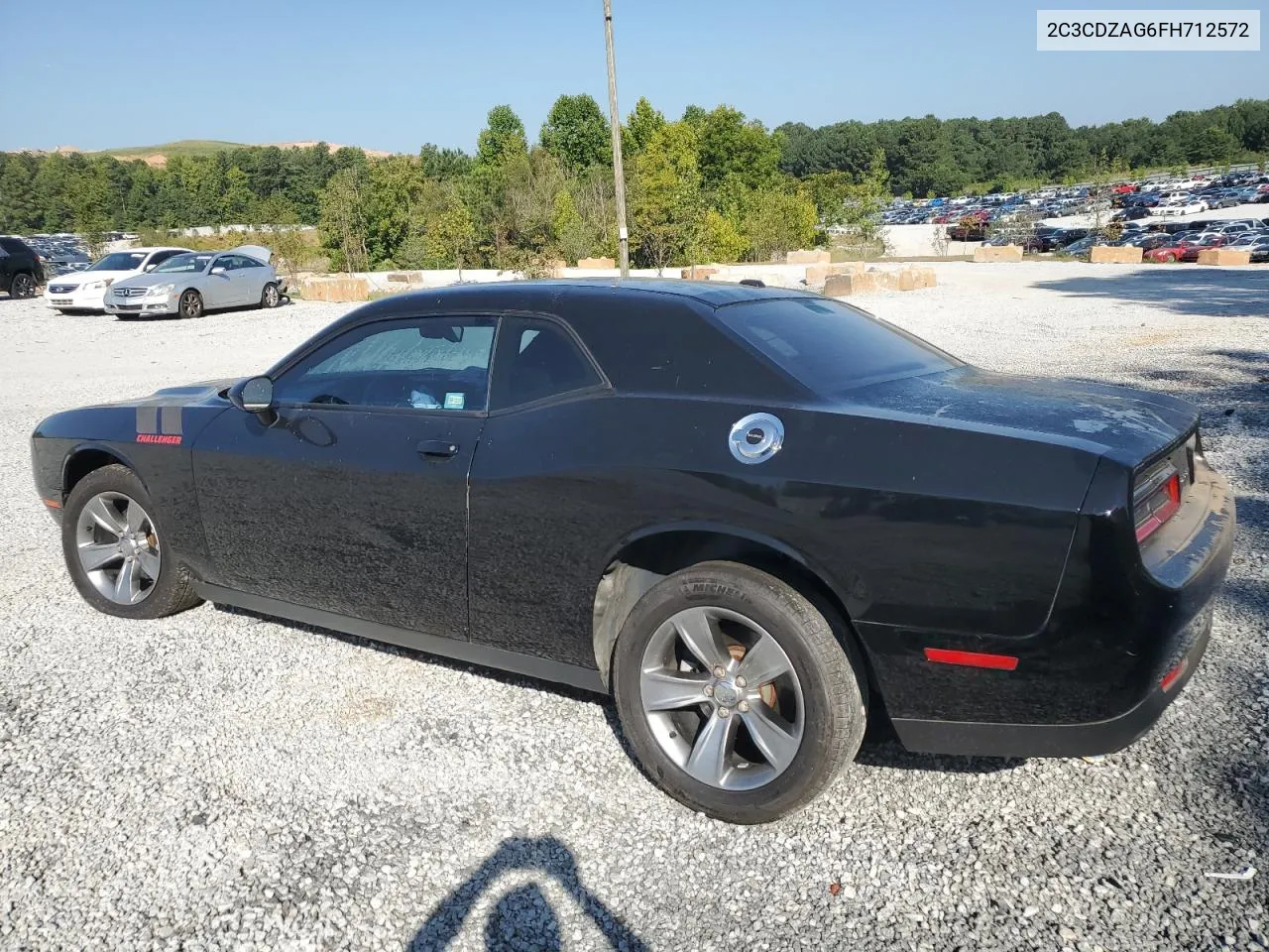 2015 Dodge Challenger Sxt VIN: 2C3CDZAG6FH712572 Lot: 68451834