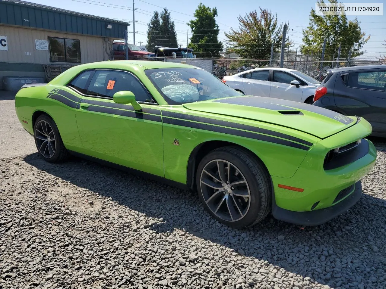 2015 Dodge Challenger R/T Scat Pack VIN: 2C3CDZFJ1FH704920 Lot: 69083344