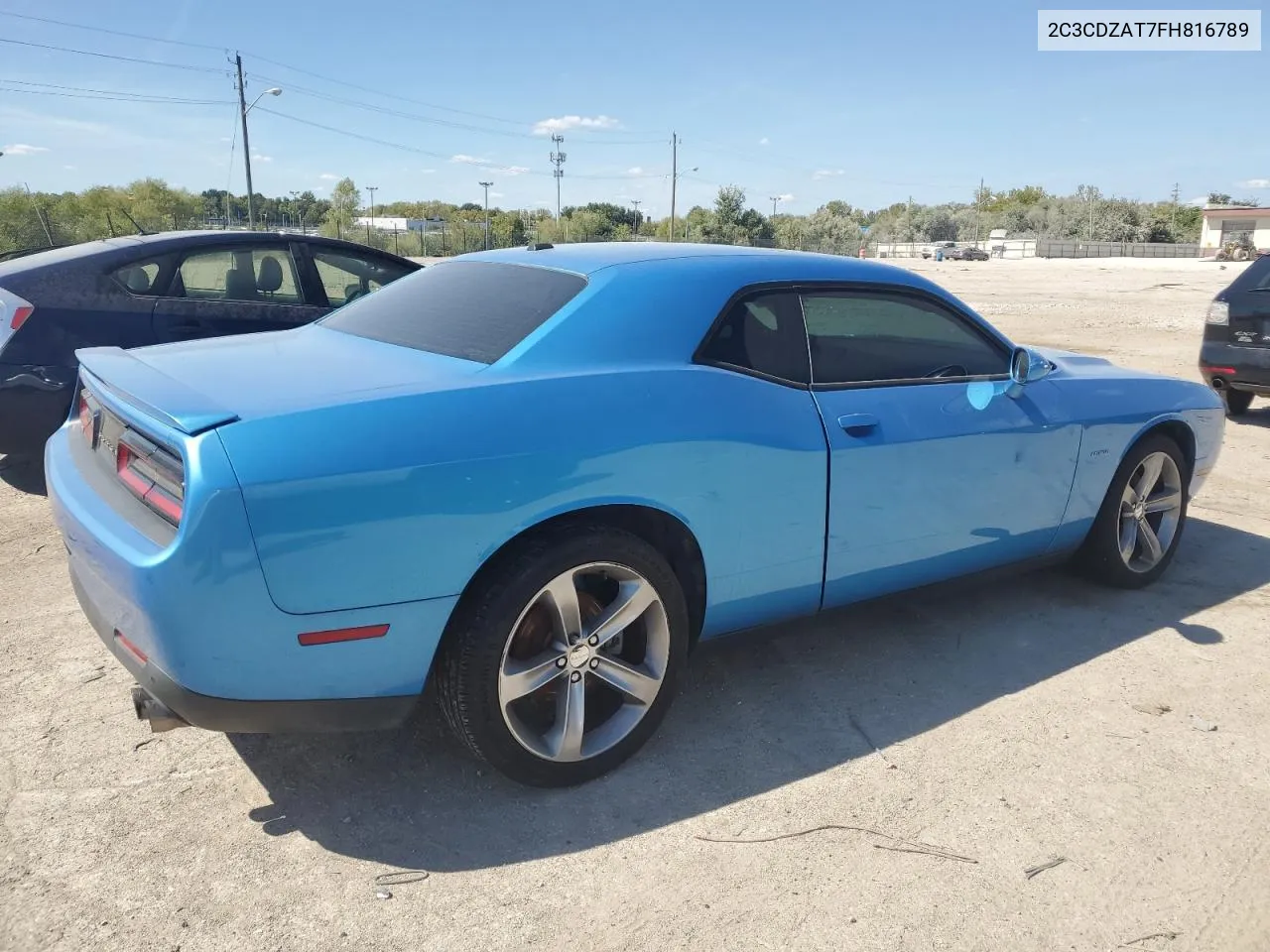 2015 Dodge Challenger Sxt VIN: 2C3CDZAT7FH816789 Lot: 69318864