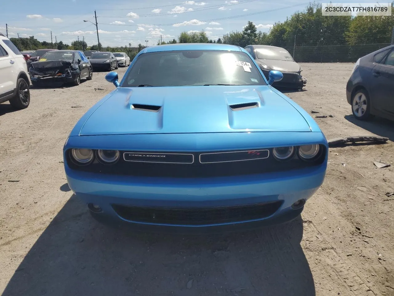 2015 Dodge Challenger Sxt VIN: 2C3CDZAT7FH816789 Lot: 69318864