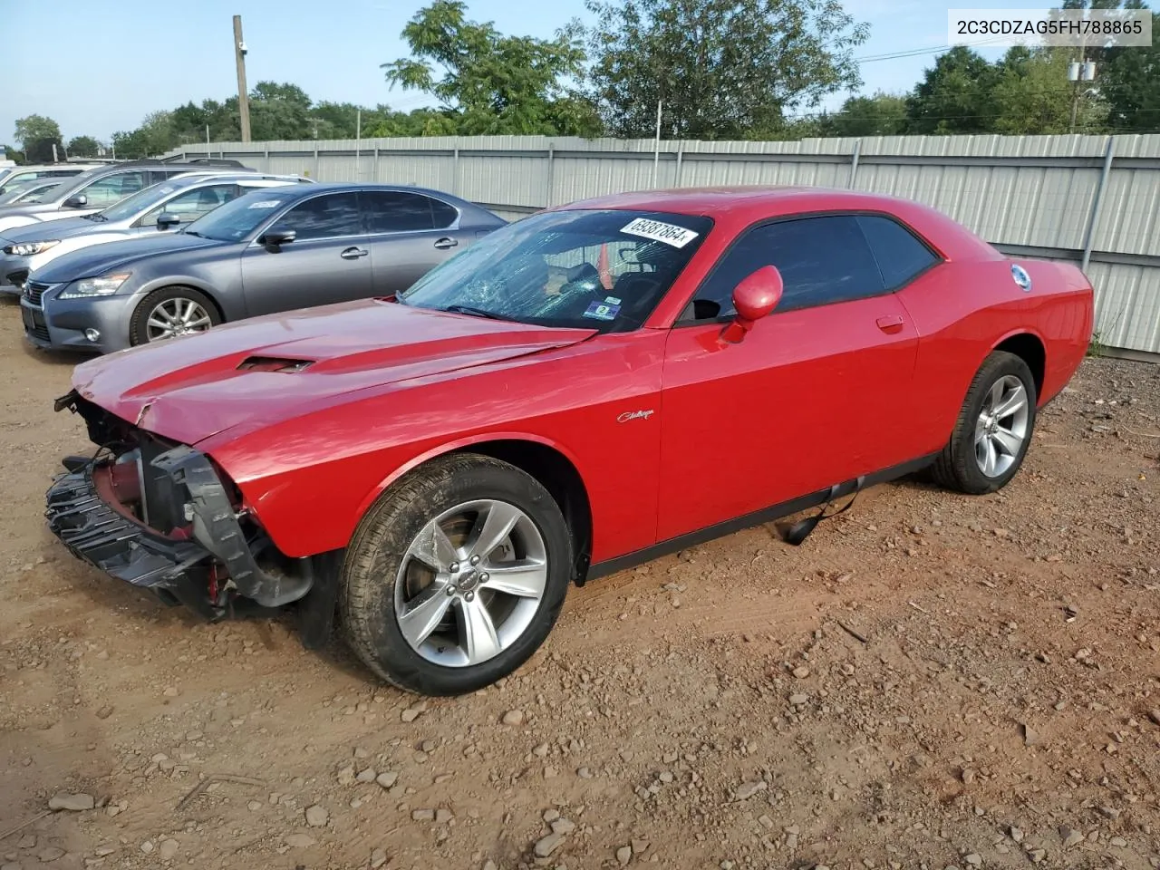 2015 Dodge Challenger Sxt VIN: 2C3CDZAG5FH788865 Lot: 69387864