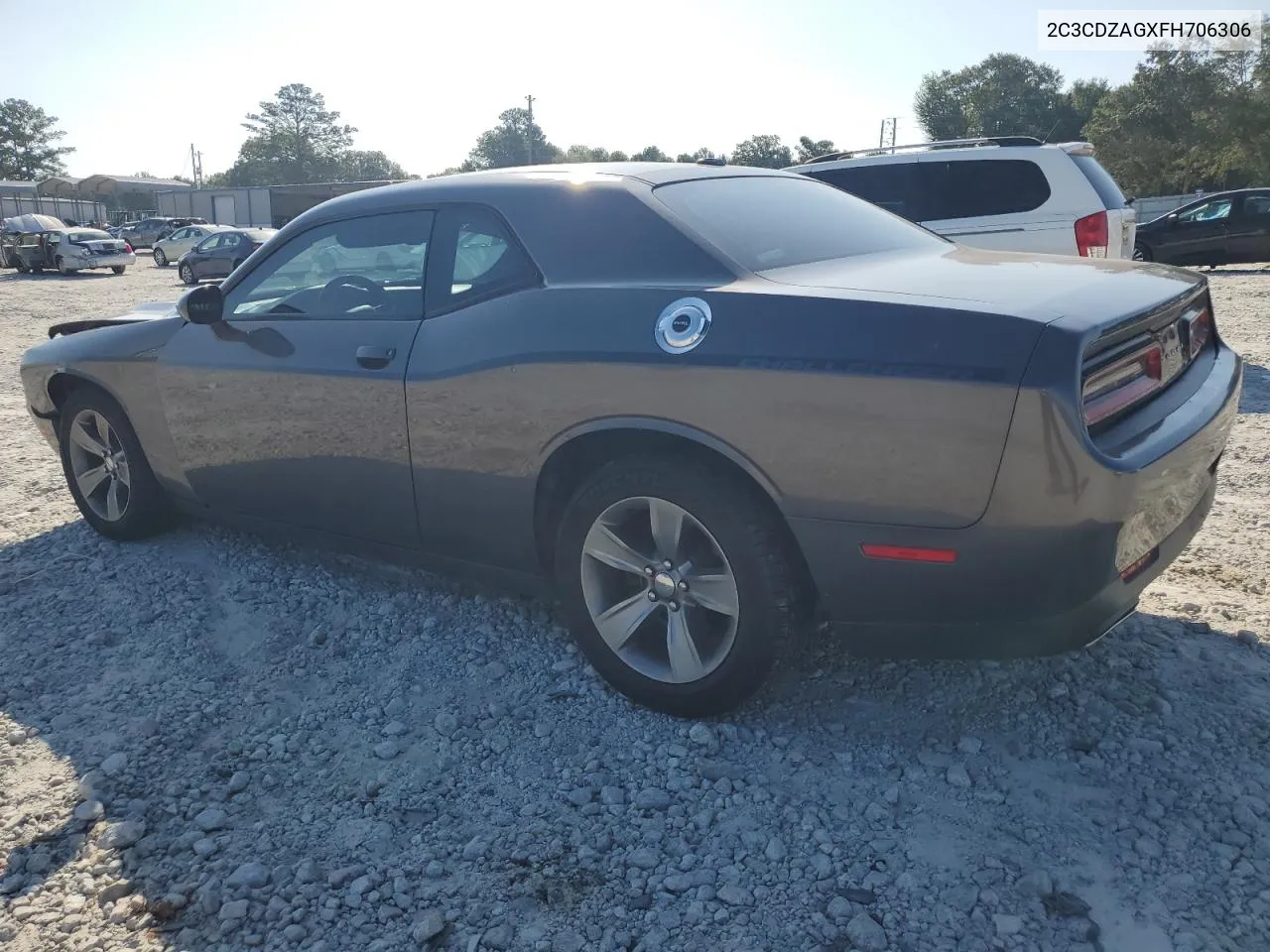 2C3CDZAGXFH706306 2015 Dodge Challenger Sxt