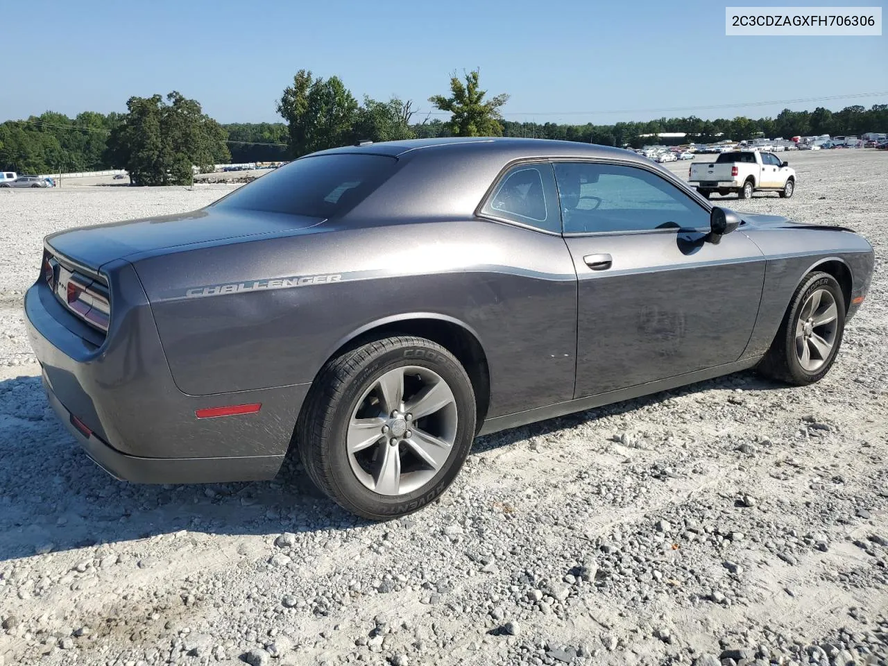 2C3CDZAGXFH706306 2015 Dodge Challenger Sxt