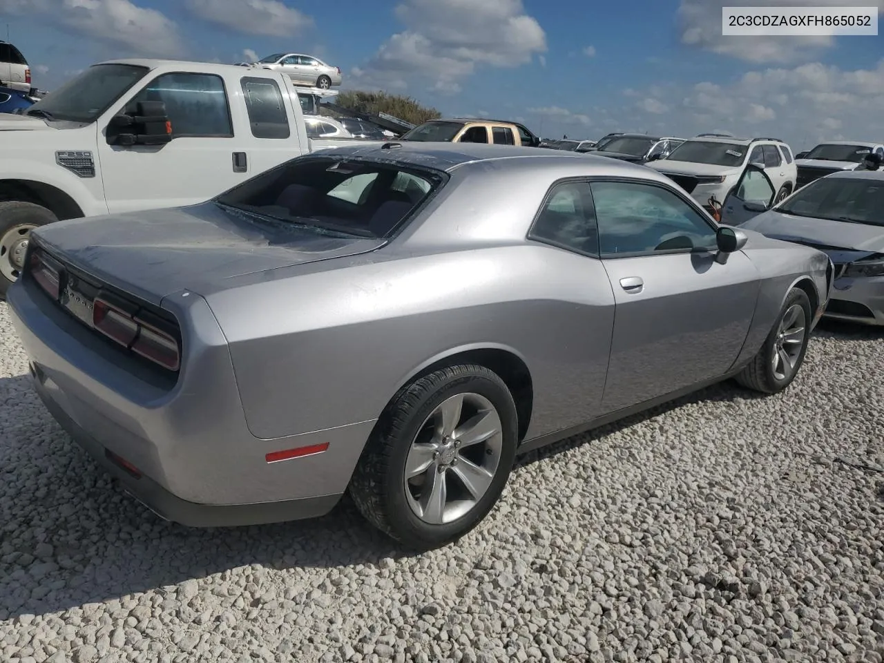 2015 Dodge Challenger Sxt VIN: 2C3CDZAGXFH865052 Lot: 70290084