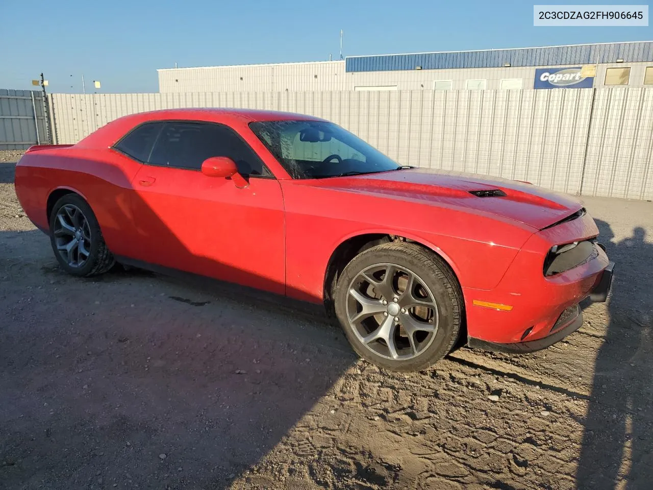 2C3CDZAG2FH906645 2015 Dodge Challenger Sxt