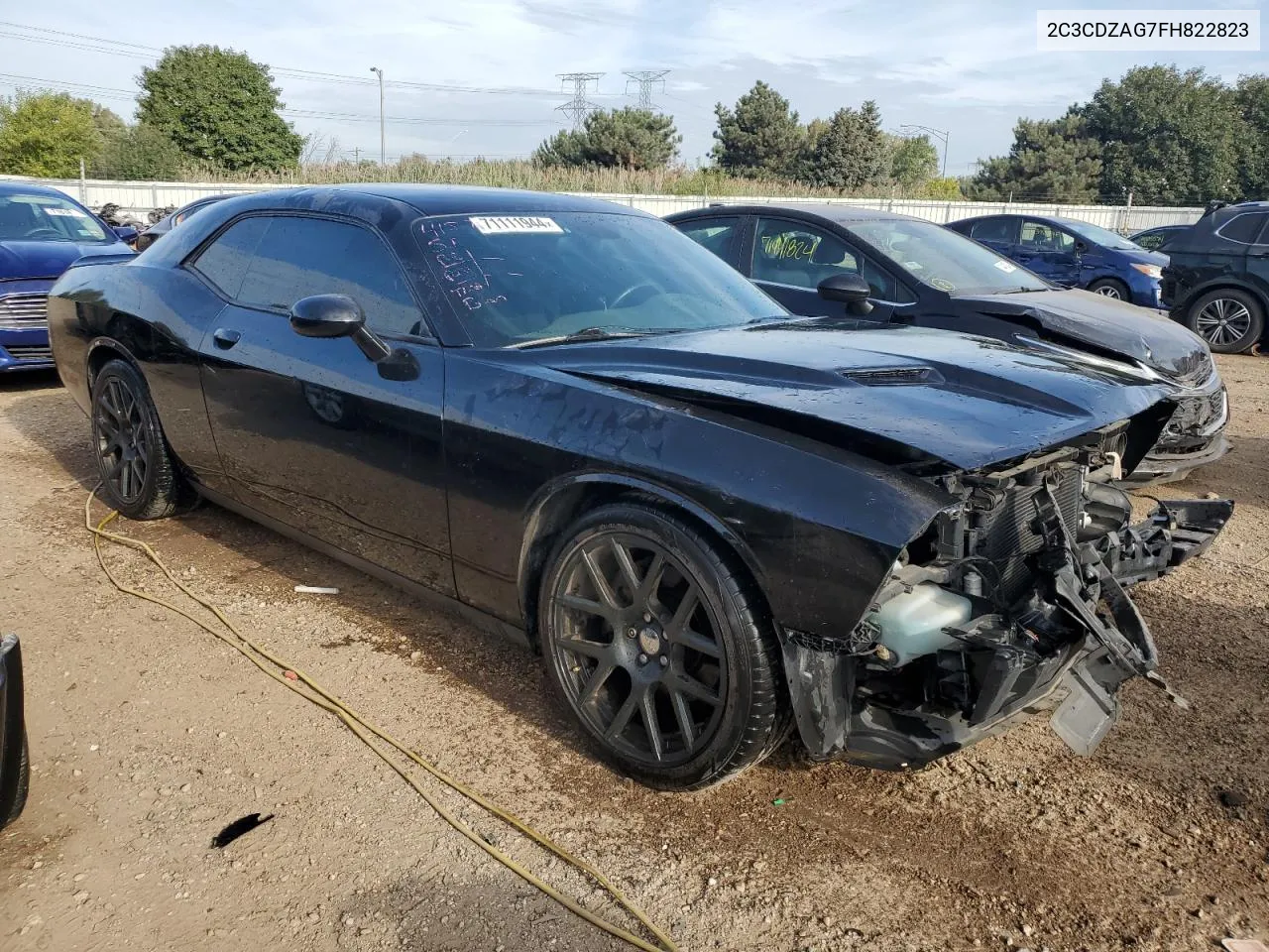 2015 Dodge Challenger Sxt VIN: 2C3CDZAG7FH822823 Lot: 71111944