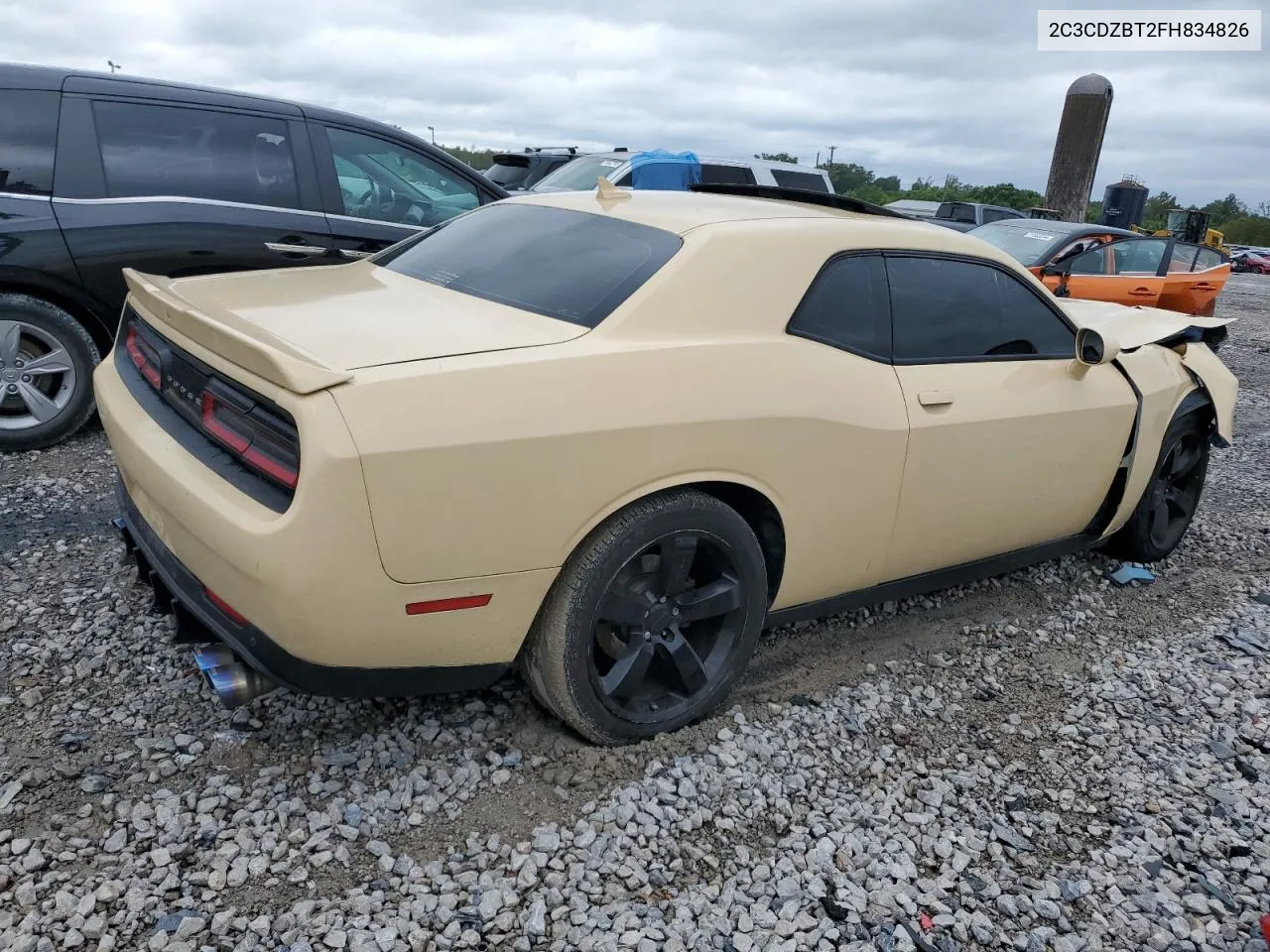 2015 Dodge Challenger Sxt Plus VIN: 2C3CDZBT2FH834826 Lot: 71407684