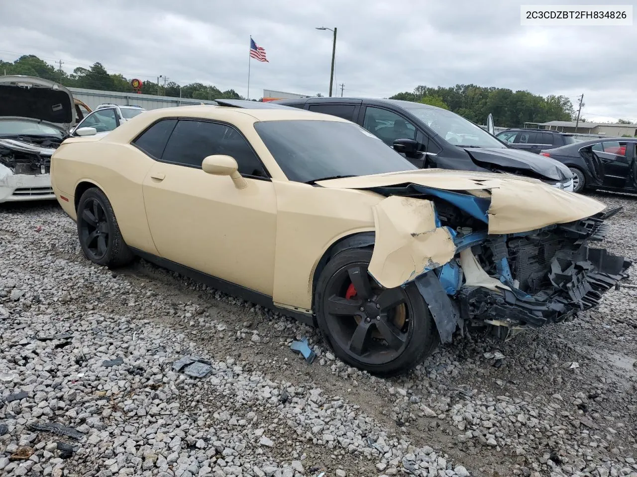 2015 Dodge Challenger Sxt Plus VIN: 2C3CDZBT2FH834826 Lot: 71407684