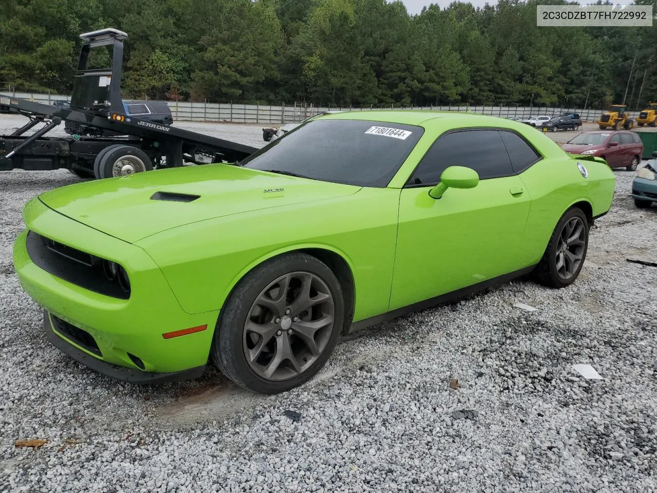 2015 Dodge Challenger Sxt Plus VIN: 2C3CDZBT7FH722992 Lot: 71801644