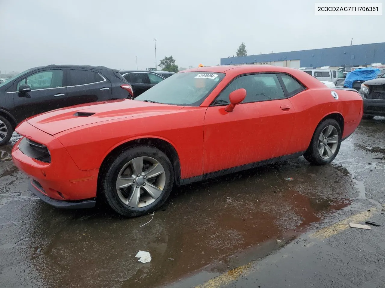 2015 Dodge Challenger Sxt VIN: 2C3CDZAG7FH706361 Lot: 72445454