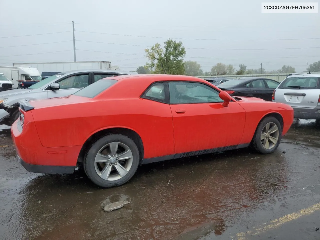 2015 Dodge Challenger Sxt VIN: 2C3CDZAG7FH706361 Lot: 72445454