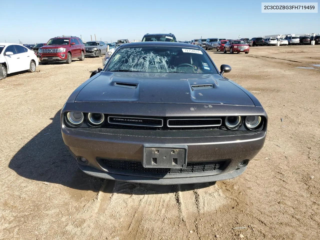 2015 Dodge Challenger Sxt Plus VIN: 2C3CDZBG3FH719459 Lot: 72754674