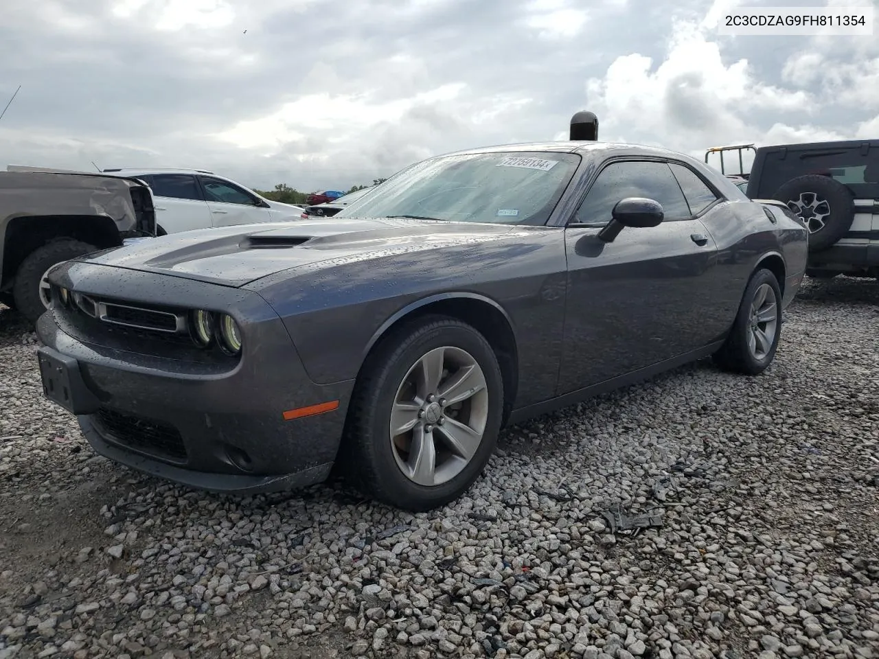 2015 Dodge Challenger Sxt VIN: 2C3CDZAG9FH811354 Lot: 72759134