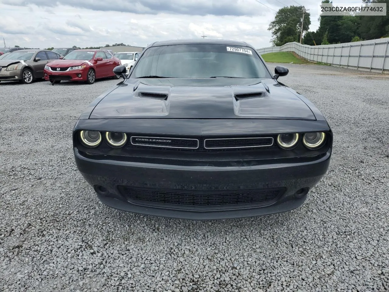 2015 Dodge Challenger Sxt VIN: 2C3CDZAG0FH774632 Lot: 72907194