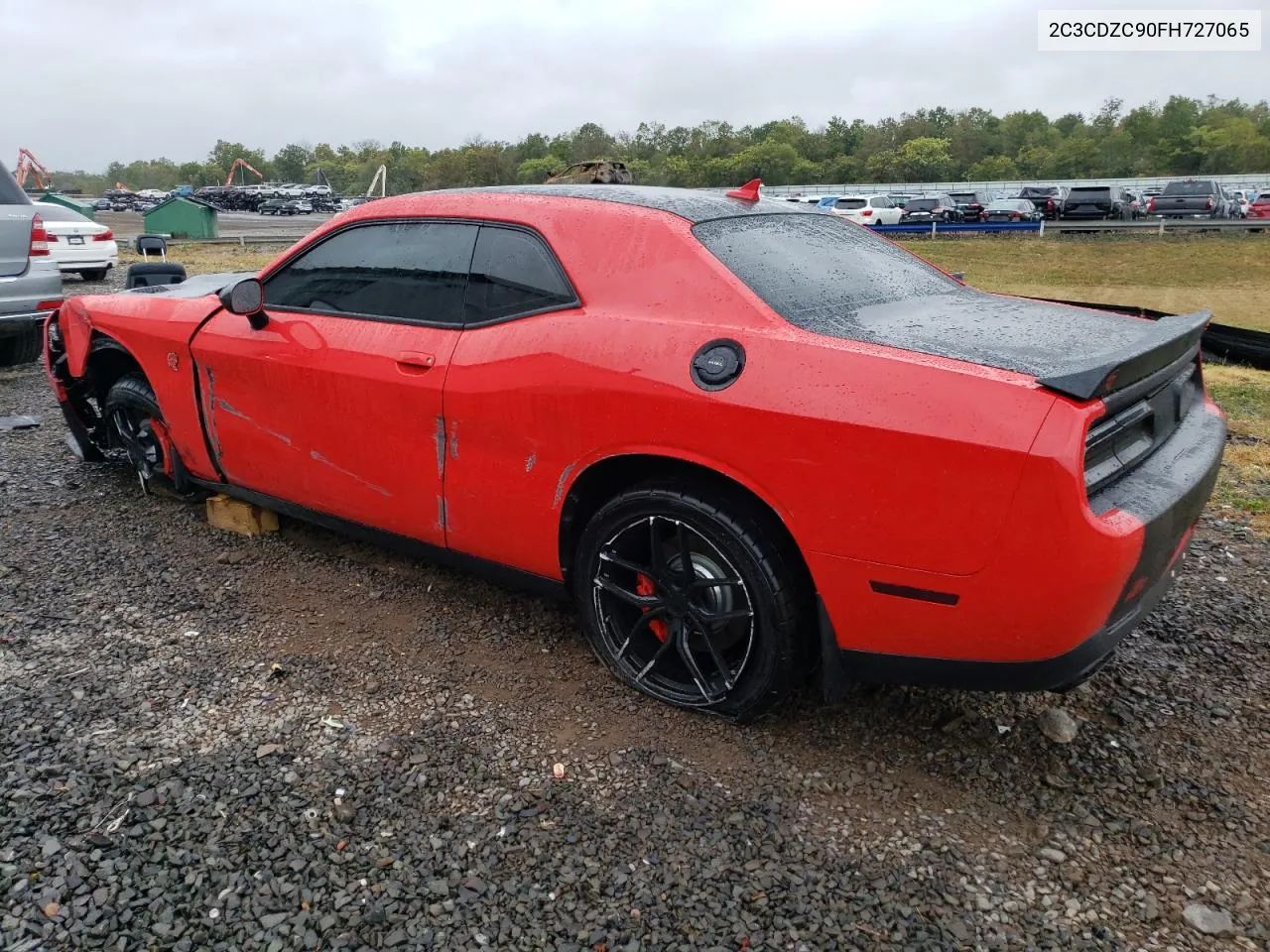 2015 Dodge Challenger Srt Hellcat VIN: 2C3CDZC90FH727065 Lot: 72946534