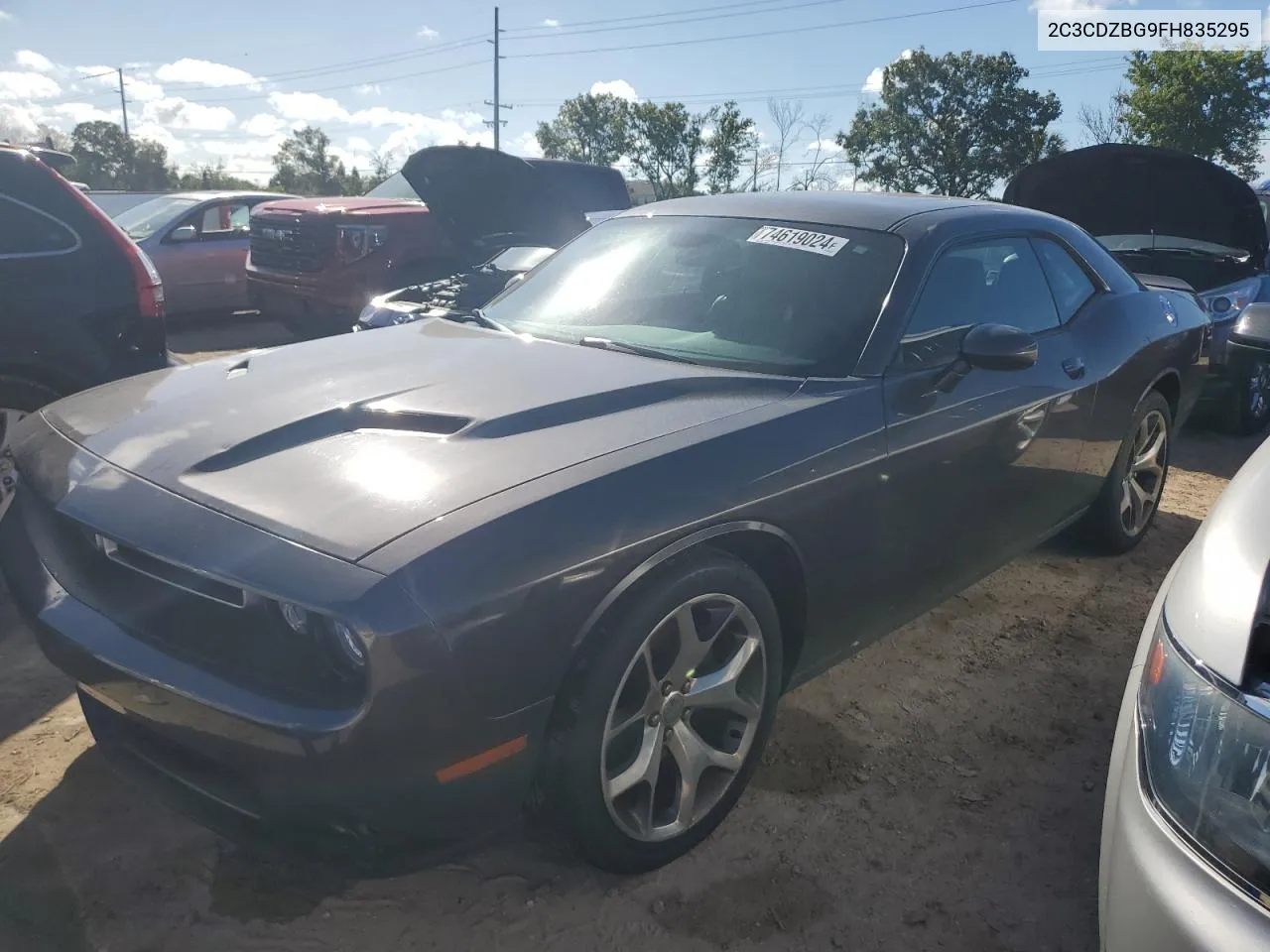 2015 Dodge Challenger Sxt Plus VIN: 2C3CDZBG9FH835295 Lot: 74619024