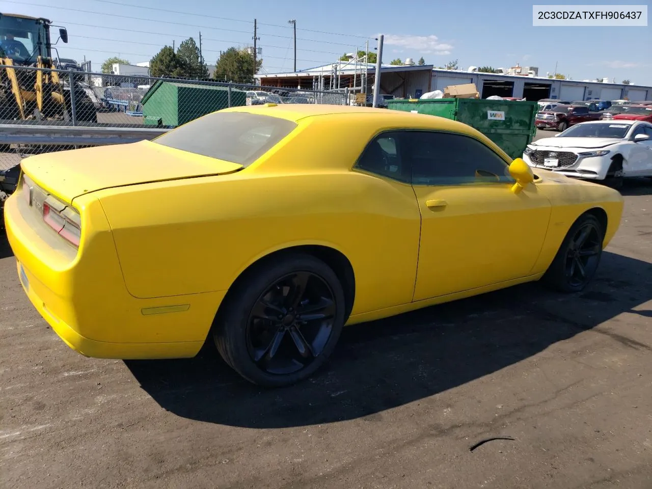 2015 Dodge Challenger Sxt VIN: 2C3CDZATXFH906437 Lot: 74707594