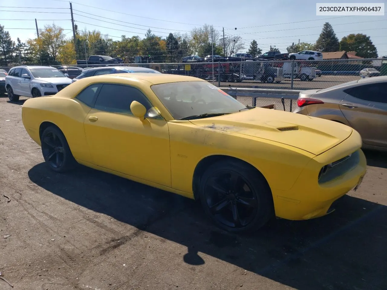 2015 Dodge Challenger Sxt VIN: 2C3CDZATXFH906437 Lot: 74707594