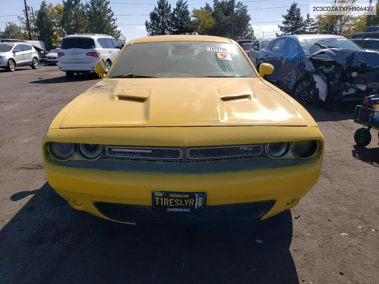 2015 Dodge Challenger Sxt VIN: 2C3CDZATXFH906437 Lot: 74707594