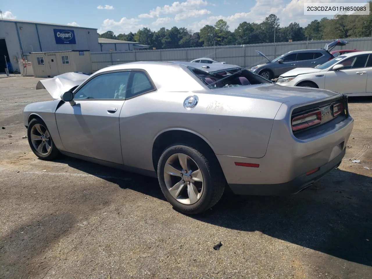 2015 Dodge Challenger Sxt VIN: 2C3CDZAG1FH850083 Lot: 74905674