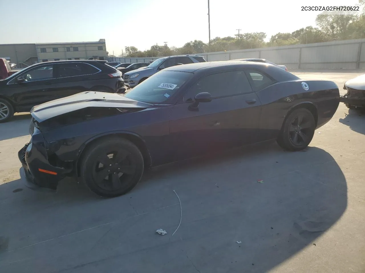 2015 Dodge Challenger Sxt VIN: 2C3CDZAG2FH720622 Lot: 75095894