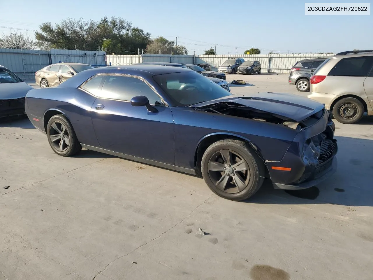 2015 Dodge Challenger Sxt VIN: 2C3CDZAG2FH720622 Lot: 75095894